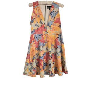 NBD x The Naven Twins Revolve Floral Mini Fit and Flare Sleeveless Dress Small